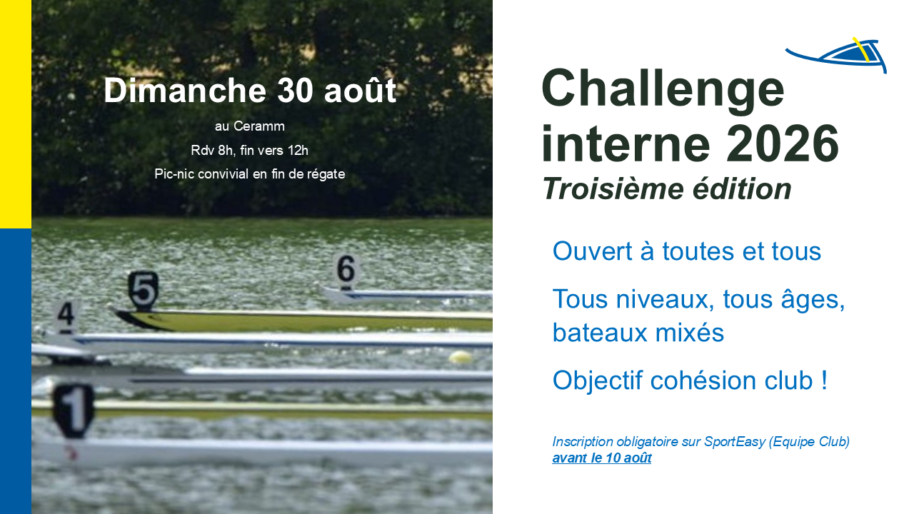 Challenge interne 30 août 2026