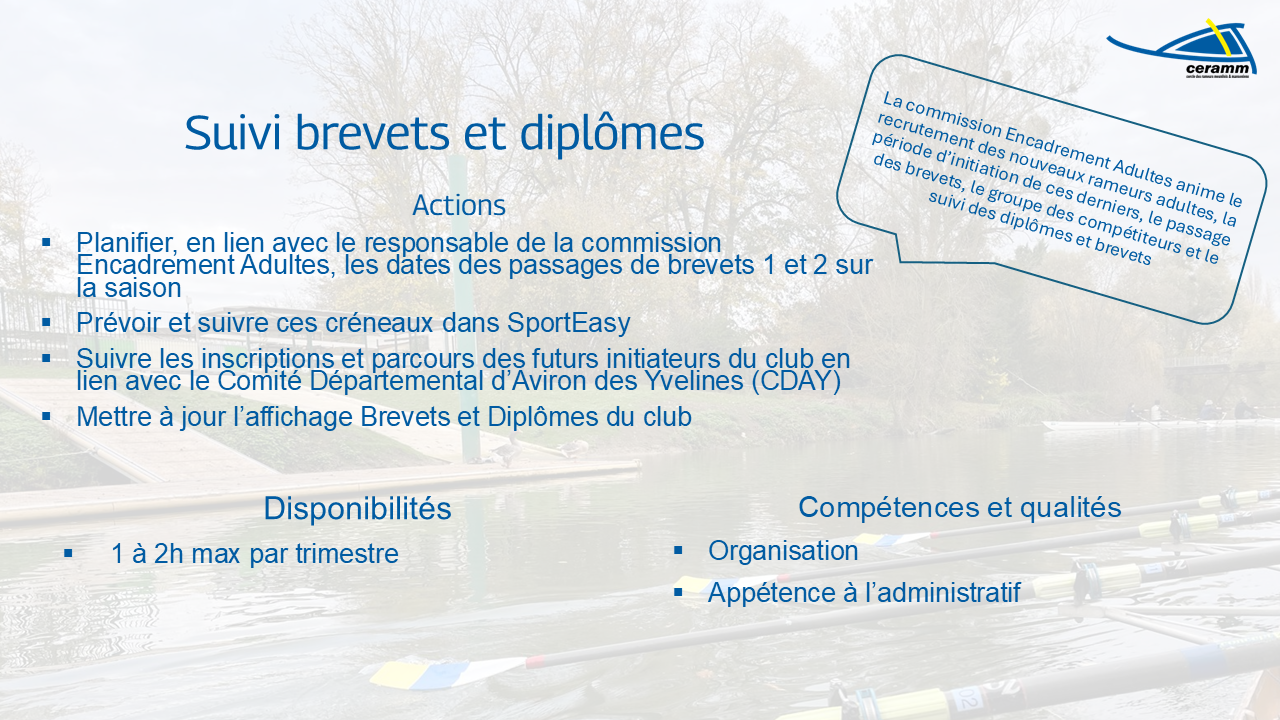 Fiche benevole brevet diplomes NL