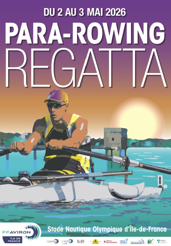 affiche para rowing regatta 2026